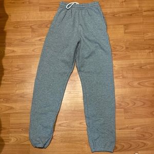 Light gray sweatpants joggers